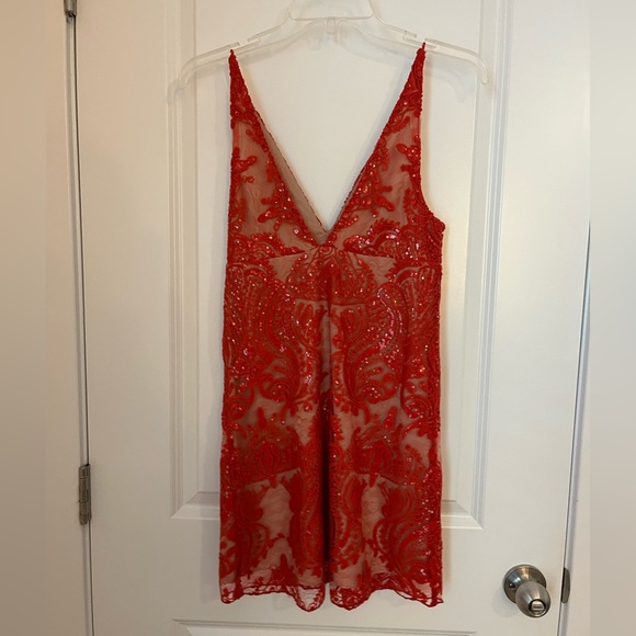 Free People Night Shimmer Mini Dress - Picture 4 of 5